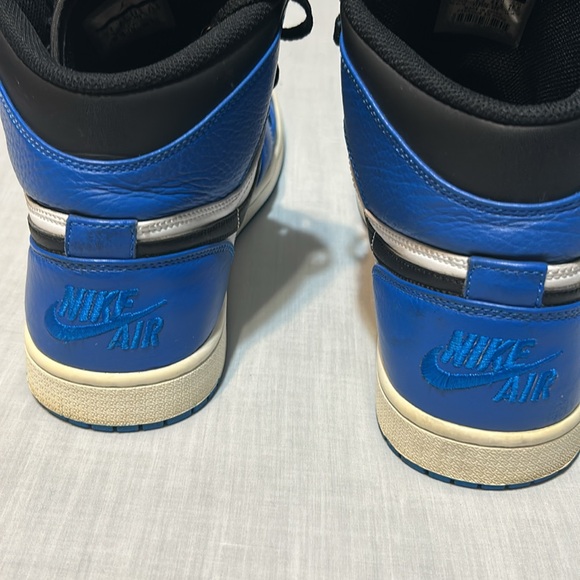 Nike Air Jordan Men's High-Top Sneakers - Black and Blue - Picture 4 of 9